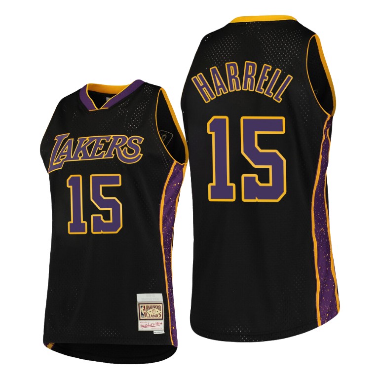 Men's Los Angeles Lakers Montrezl Harrell #15 NBA Rings Collection Hardwood Classics Black Basketball Jersey MEY7083YW